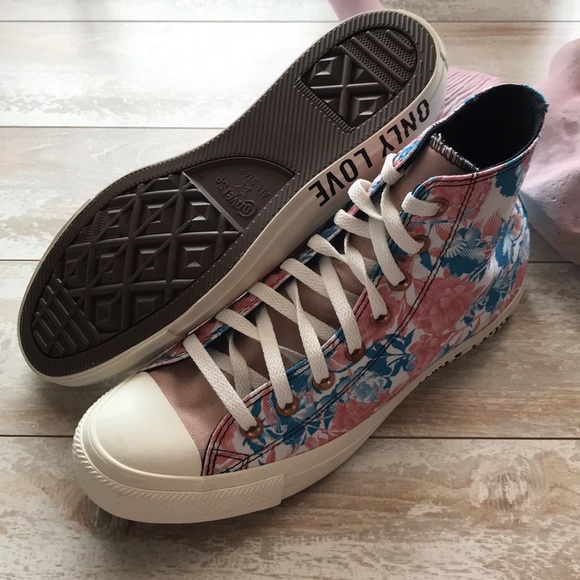 NWT Converse ID Custom Floral High Tops - Picture 5 of 8